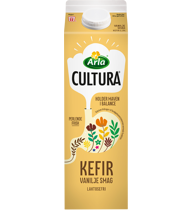 Laktosefri kefir vaniljesmag 2,3% 1 l