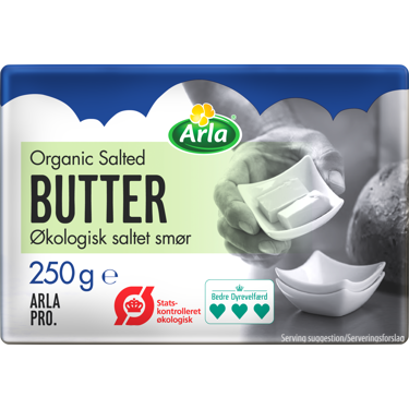 Økologisk saltet smør 250 g