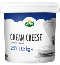 Flødeost Naturel 25% 1,5 kg