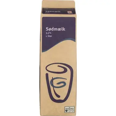 Sødmælk 3,5% 1 l
