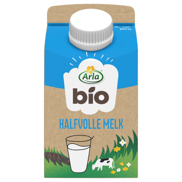 Biologische Halfvolle Melk portieverpakking 250 ml