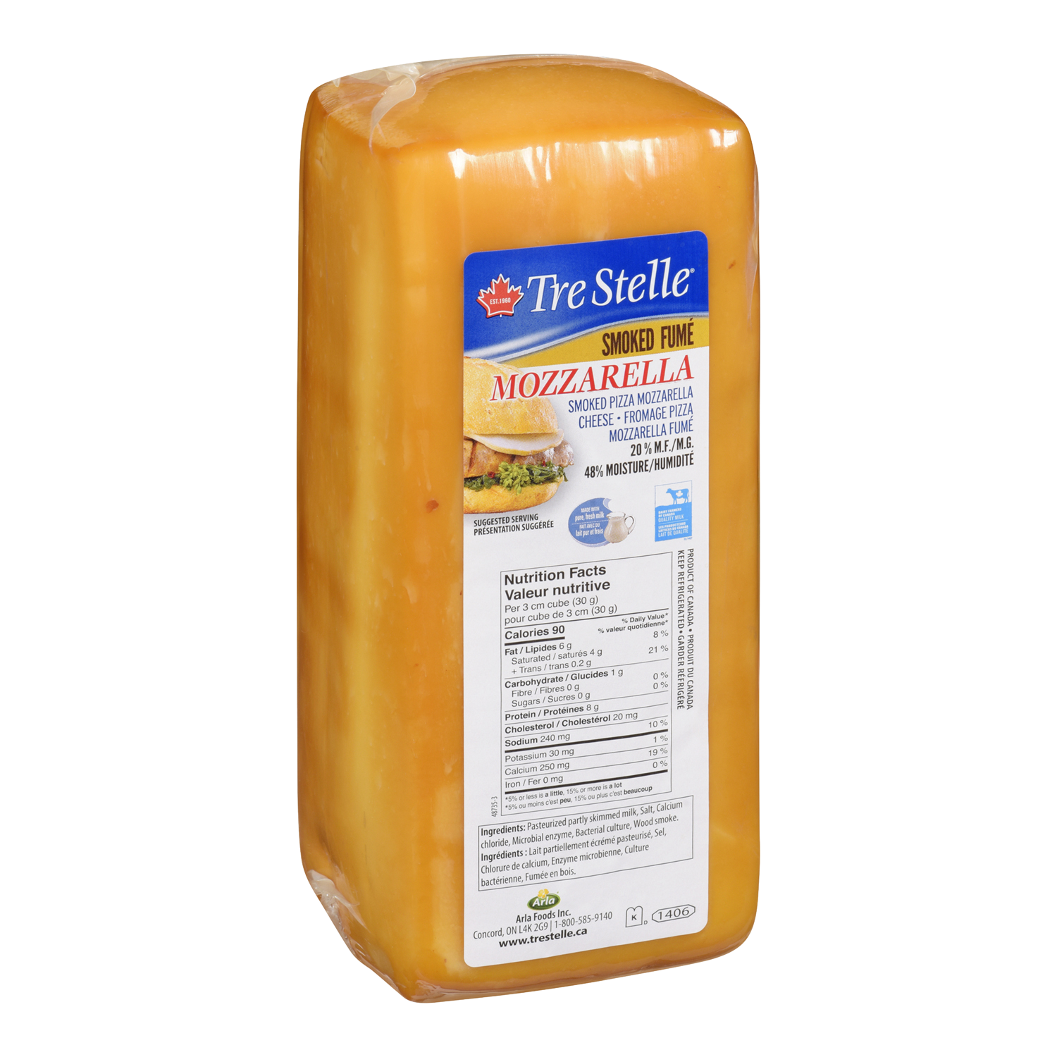 Smoked Mozzarella Cheese 2.2kg