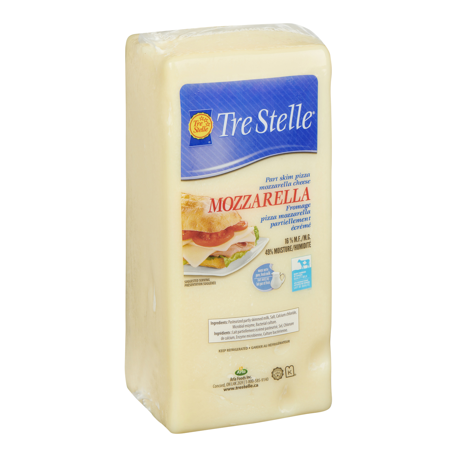 Fromage mozzarella pizza 2.5kg