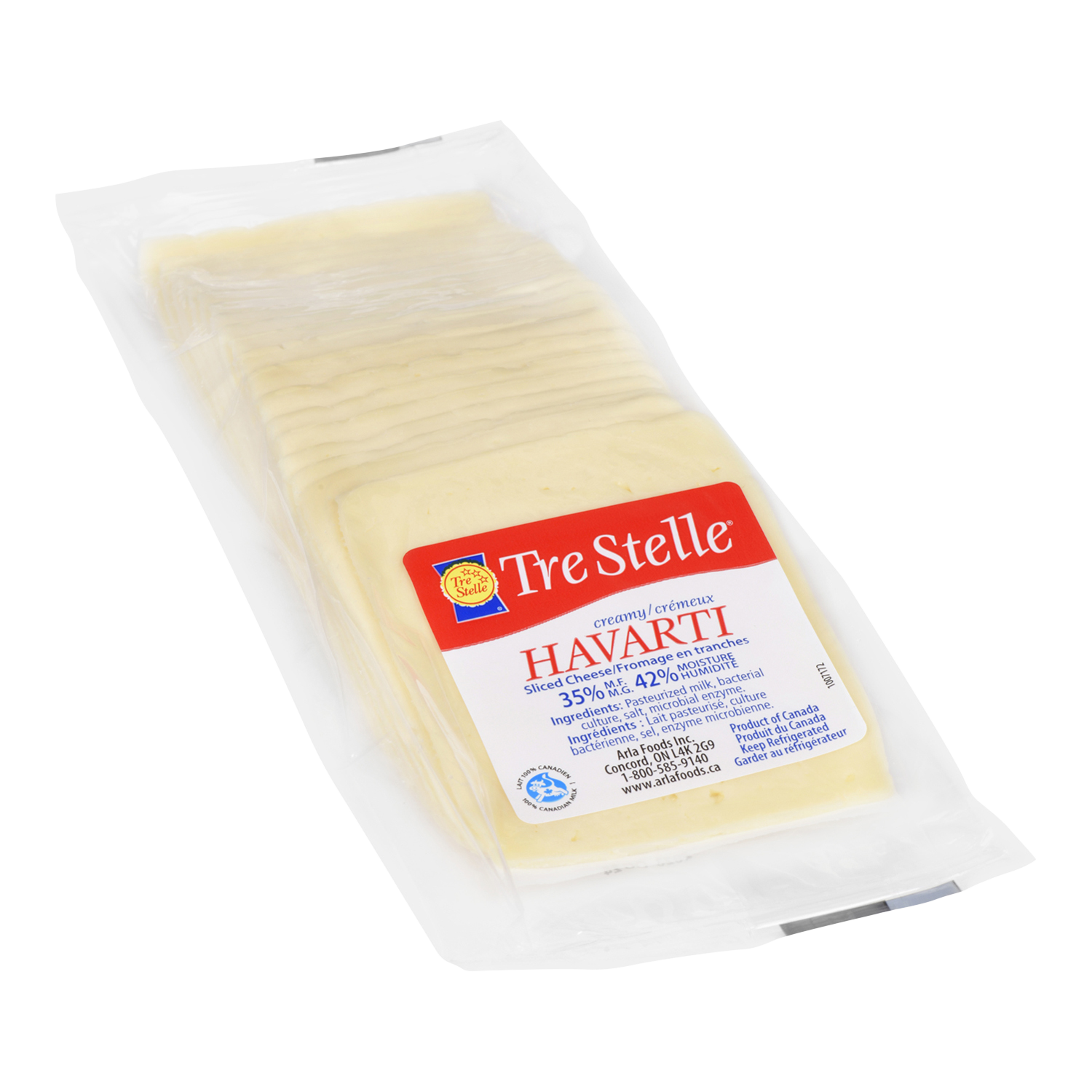 Fromage havarti crémeux en tranches 500g