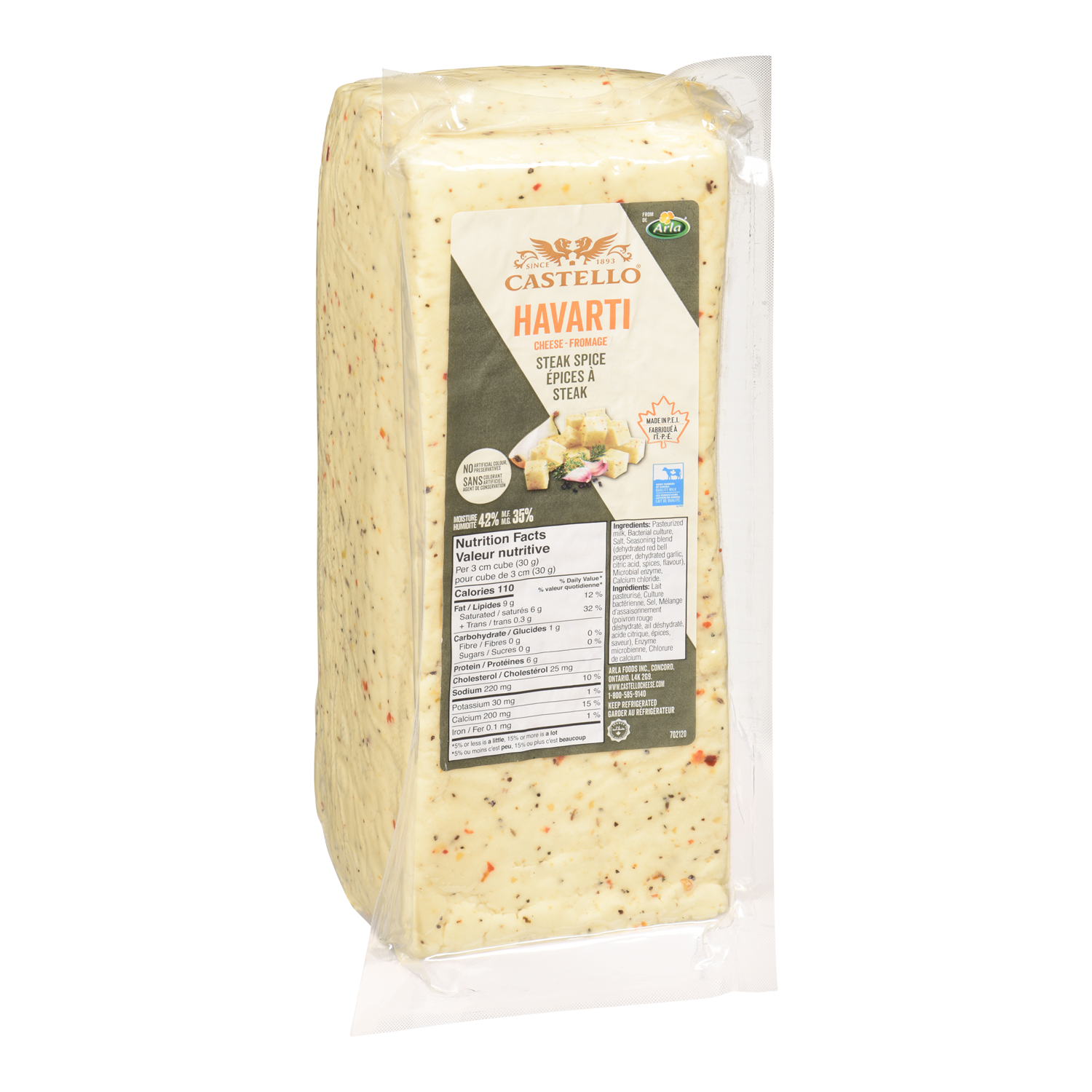 Steak Spice Havarti Cheese 4.2kg