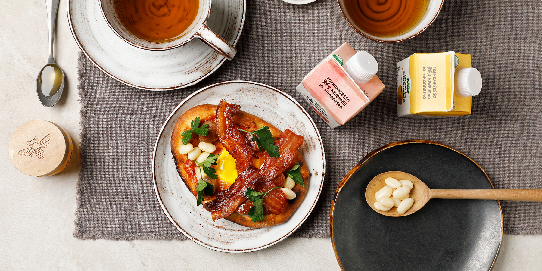 English Breakfast Pizza 