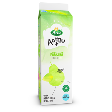 Arla Aamu+ AB päärynäjogurtti 1kg laktoositon