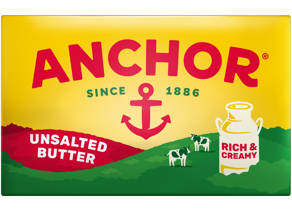 Anchor Unsalted Butter Block 200g