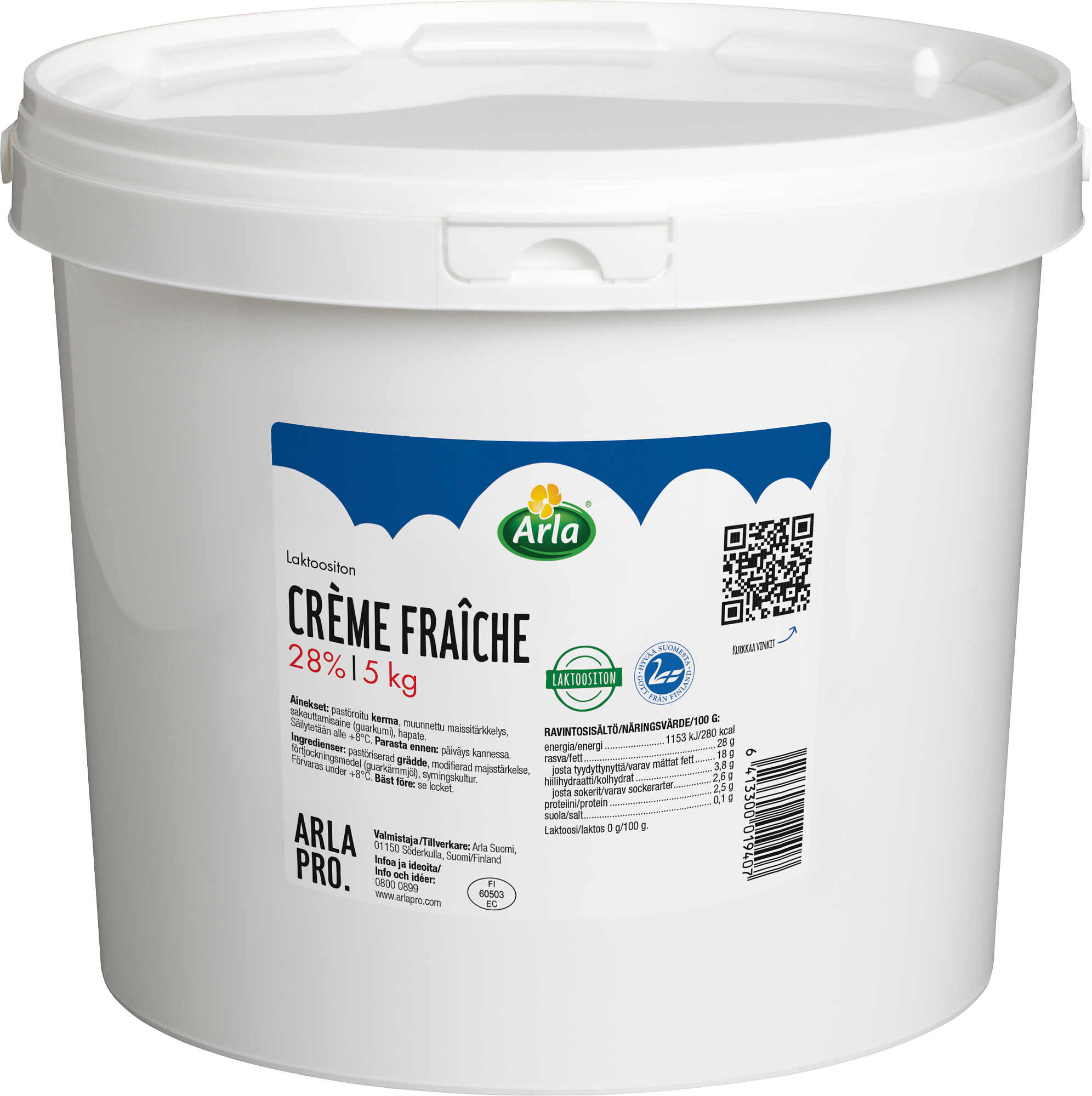 Arla Pro crème fraîche 28% laktoositon 5kg