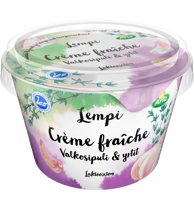 Arla Lempi crème fraîche valkosipuli-yrtit 200g, laktoositon