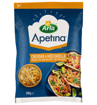 Apetina cheddar-mozzarella raaste 200g