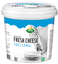 Arla Pro tuorejuusto maustamaton 16% 1,5kg laktoositon