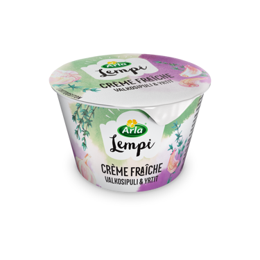 Arla Lempi crème fraîche valkosipuli-yrtit 200g laktoositon