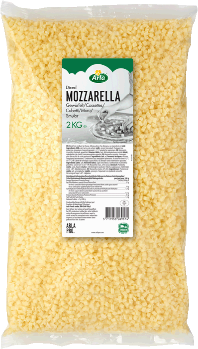 Arla Pro Small Diced Mozzarella 2kg