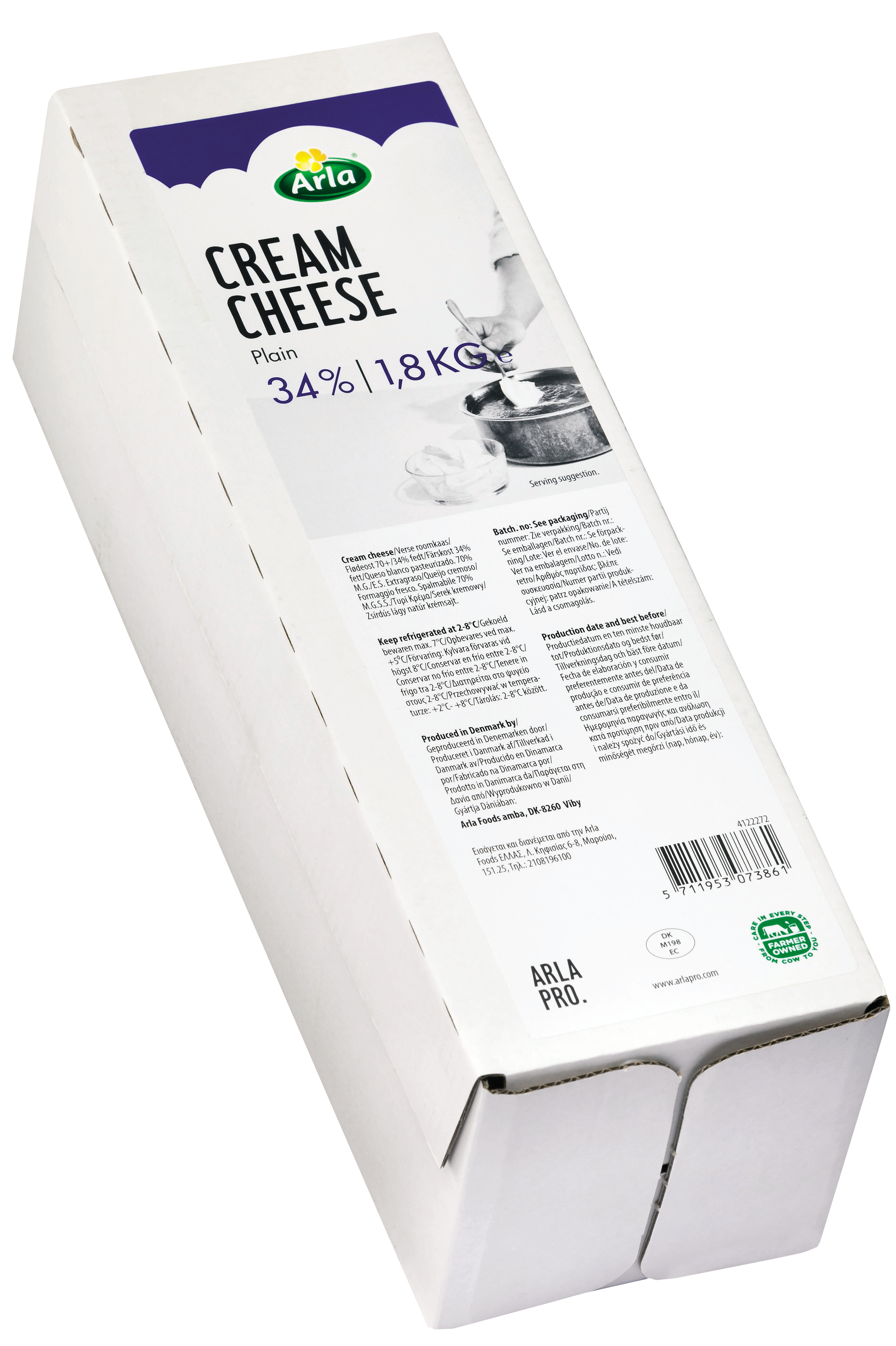 Cream Cheese 34% 1,8kg