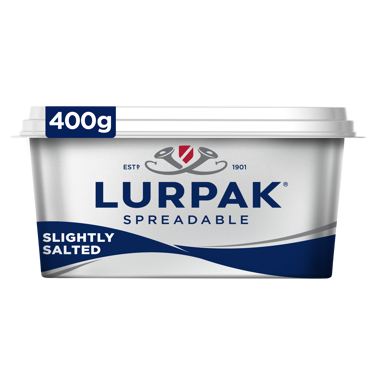 Lurpak Spreadable Slightly Salted Butter 400g