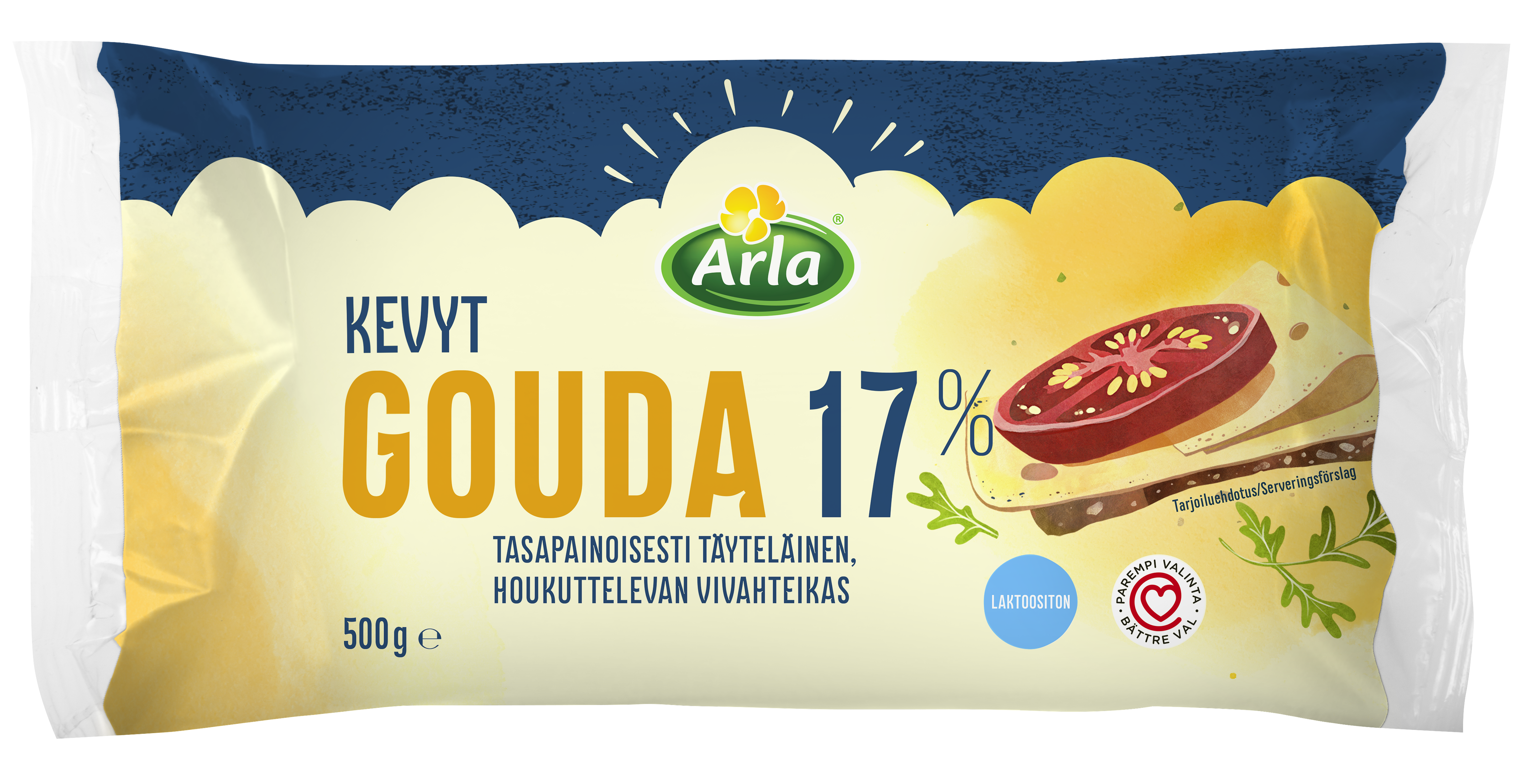 Arla gouda 17% 500g