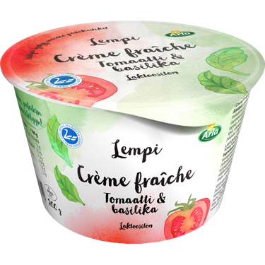 Arla Lempi crème fraîche tomaatti-basilika 200g, laktoositon