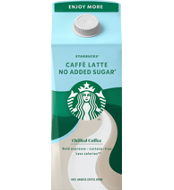 Starbucks caffè latte no added sugar laktoositon 750ml