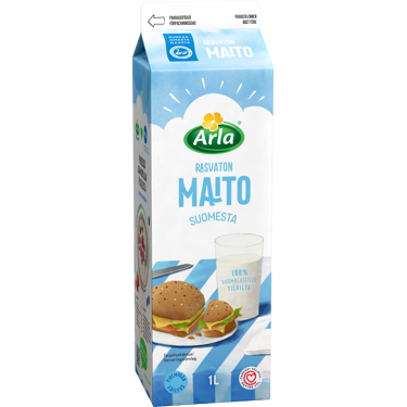 Arla rasvaton maito suomi 1L (ESL)