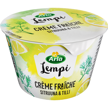 Arla Lempi crème fraîche sitruuna-tilli 200g, laktoositon