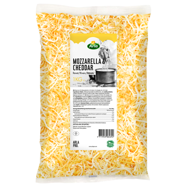 NYHET! Arla Pro Mozzarella & Cheddar 1kg