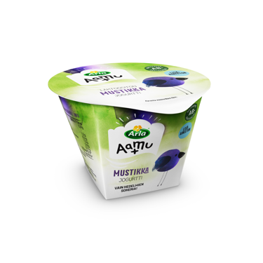 Arla Aamu+ AB mustikkajogurtti 175g laktoositon