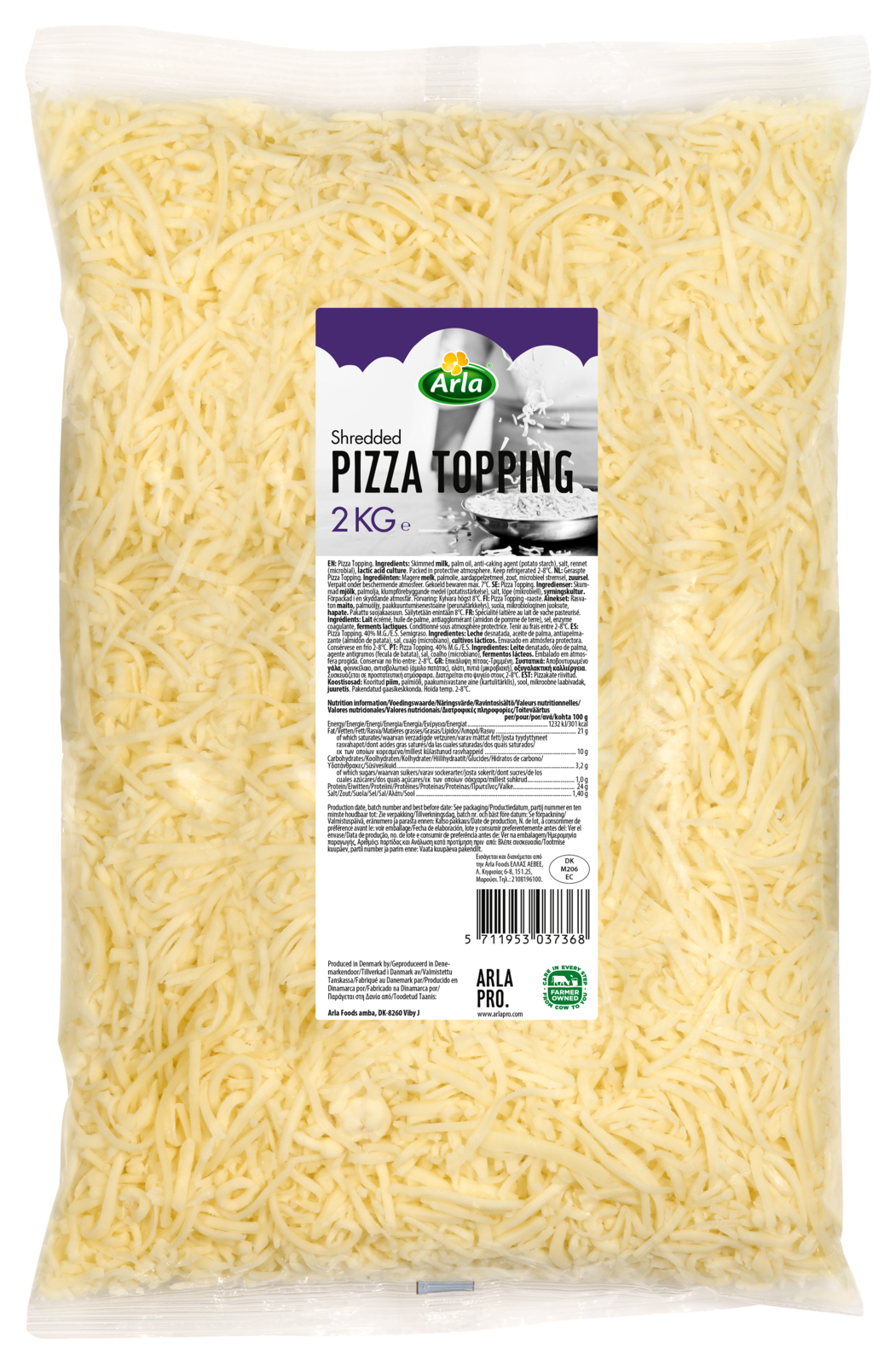 Arla Pro Pizza Topping Sticks 2kg