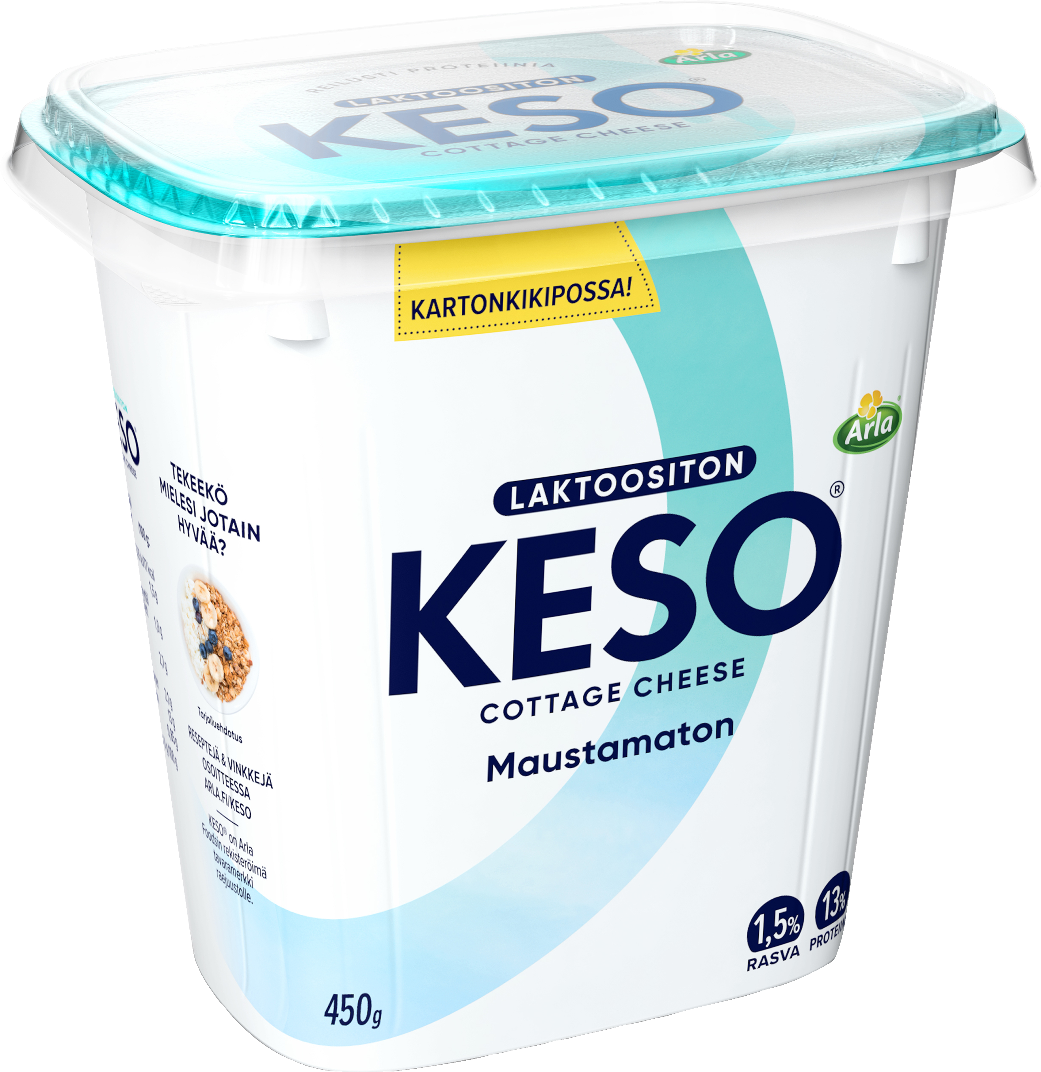 Arla Keso raejuusto 1,5% 450g laktoositon