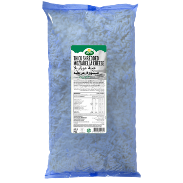 Thick Shredded Mozzarella Cheese, 2kg