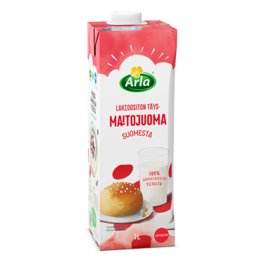 Arla laktoositon täysmaitojuoma Suomi 1L (UHT)