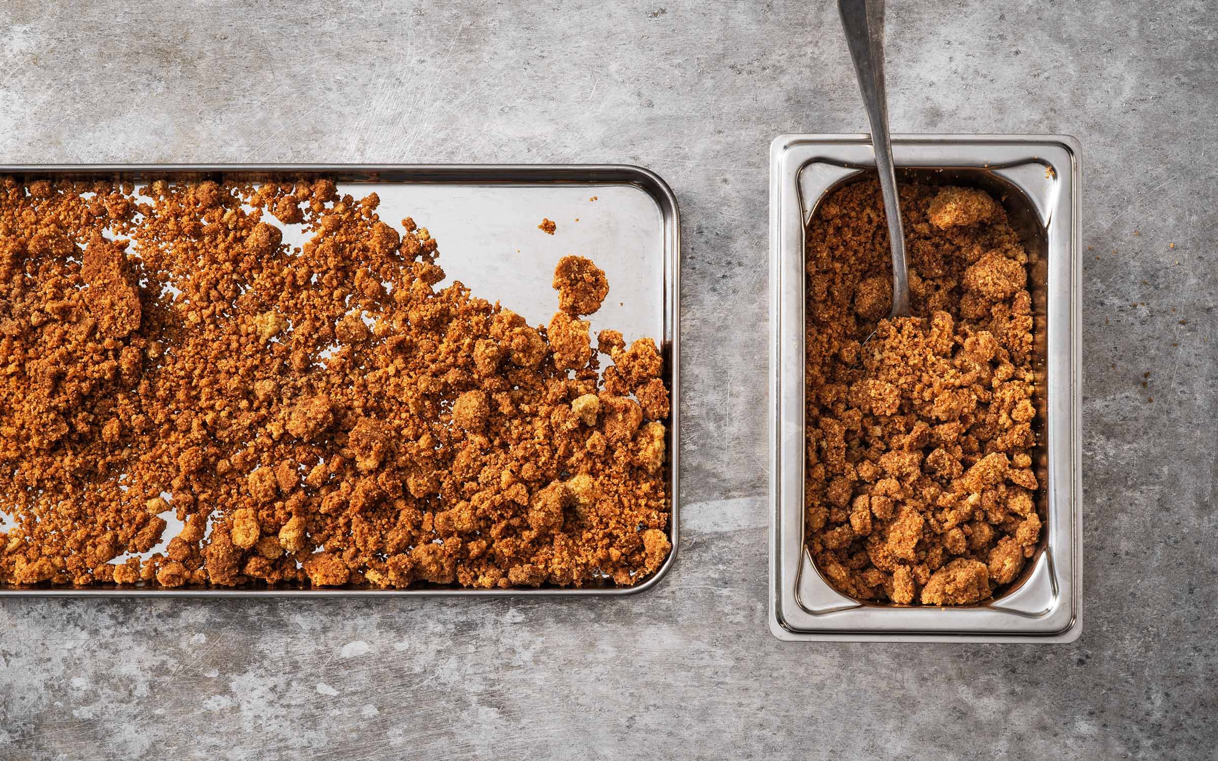 Crumble για επιδόρπια σε ποτήρι