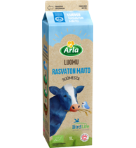 Arla luomu rasvaton maito 1L