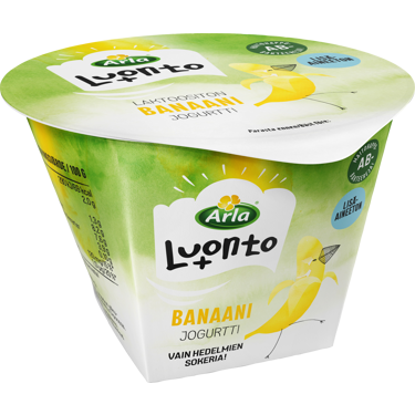 Arla Luonto+ AB banaanijogurtti 175g laktoositon