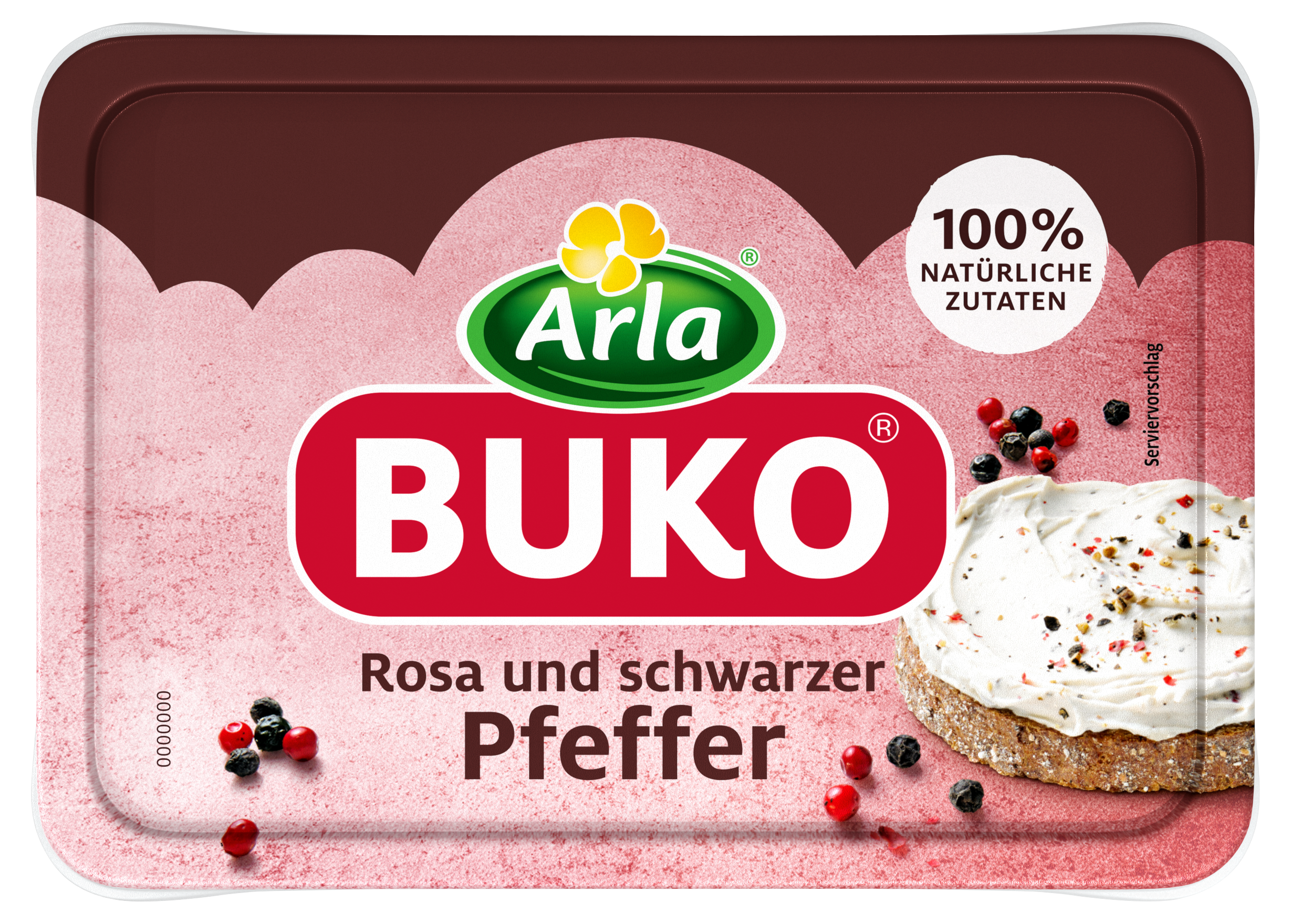 Arla Buko Rosa und Schwarzer Pfeffer, Frischkäse, 200g