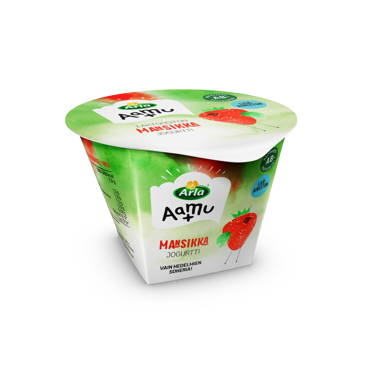 Arla Aamu+ AB mansikkajogurtti 175g laktoositon