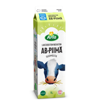 Arla laktoositon Rasvaton AB piimä Suomi 1L