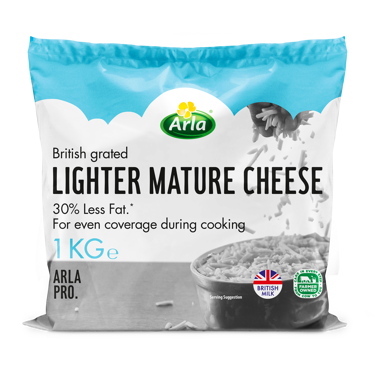 Arla Pro British Lighter Mature Cheese Grated 1kg