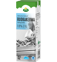 Arla Pro ruokakerma 15% laktoositon 1L (UHT)