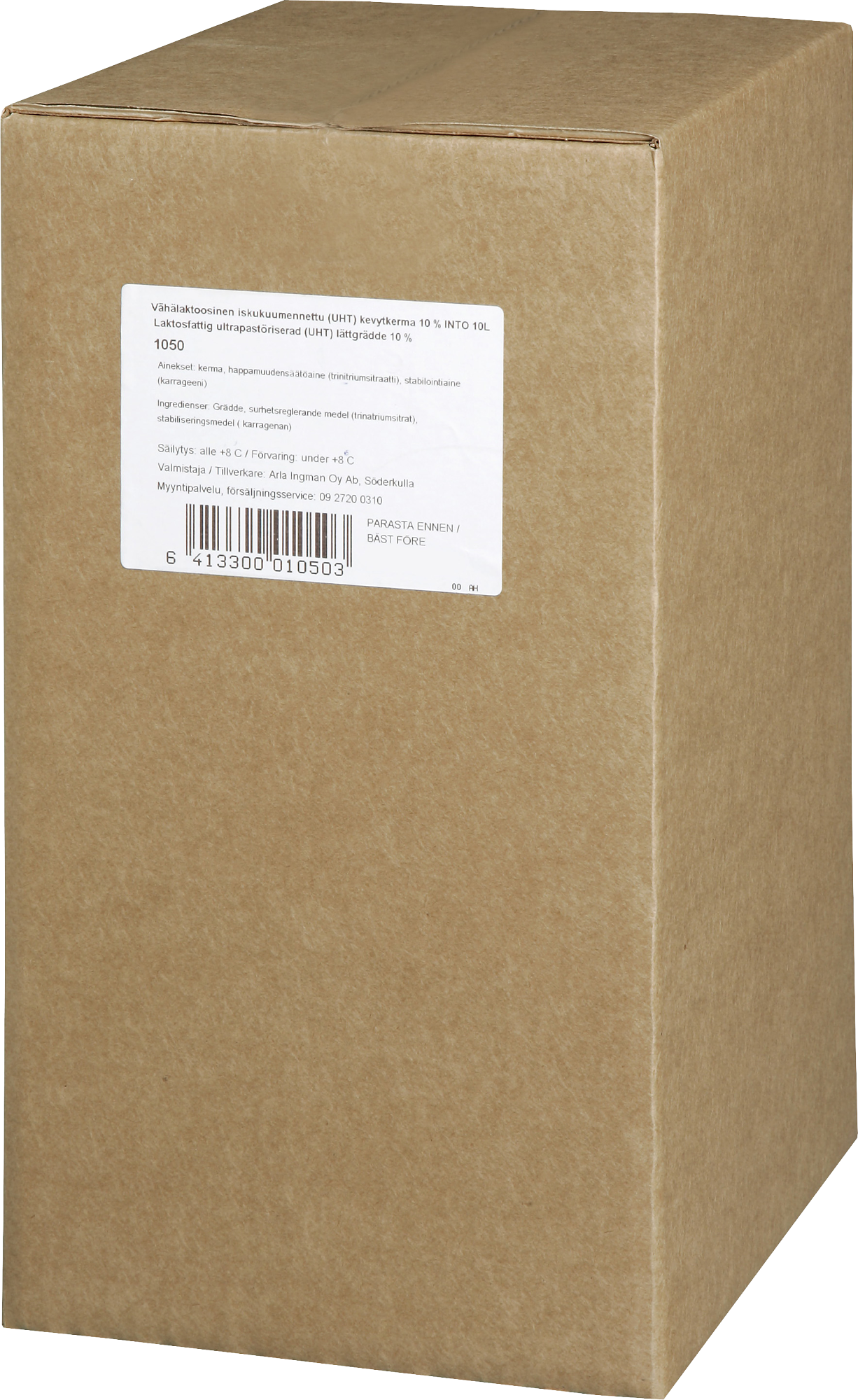 Arla ruoka 15% laktoositon 10L (UHT)