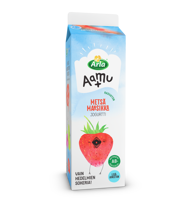 Arla Aamu+ AB rasvaton metsämansikkajogurtti 1kg laktoositon