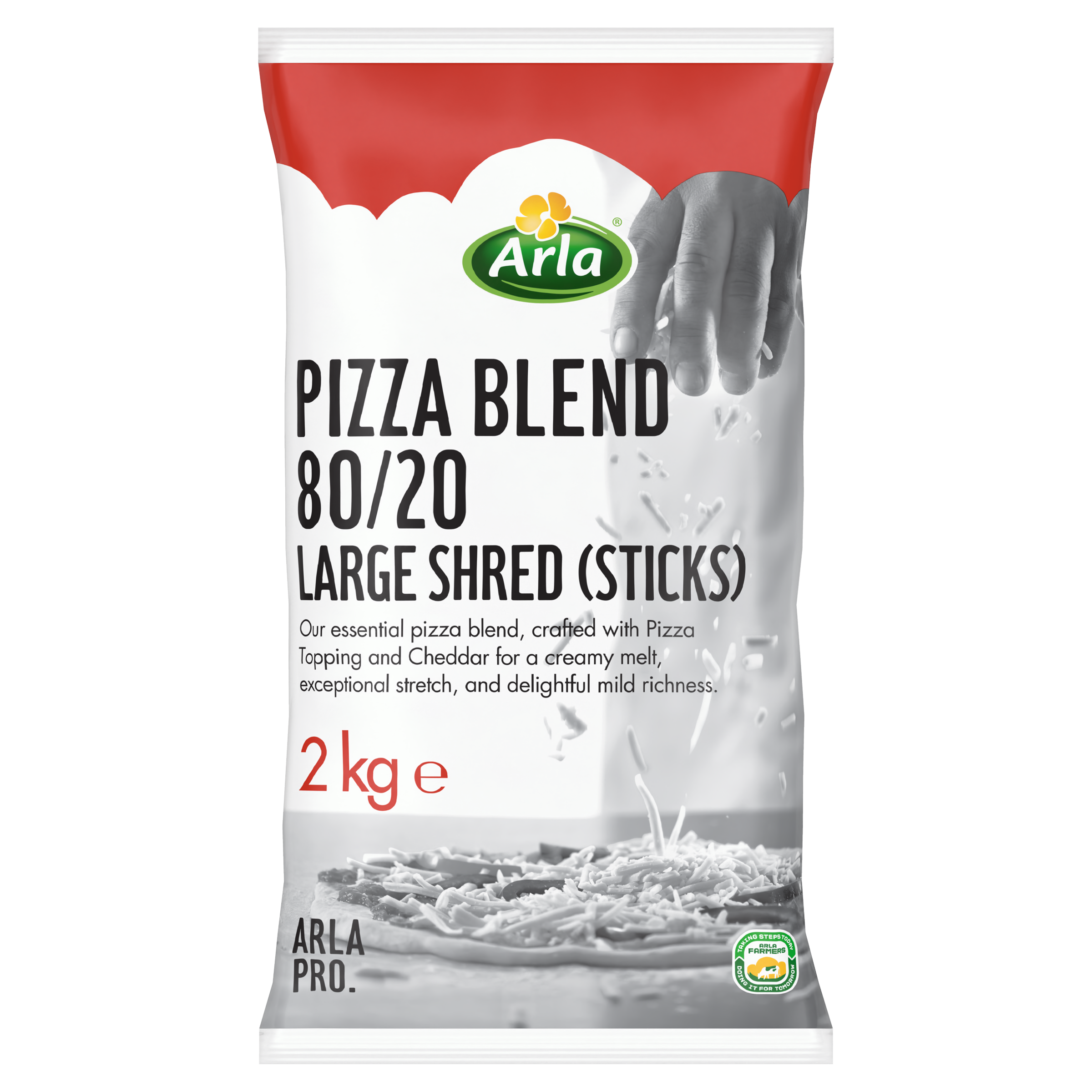 Arla Pro Pizza Blend 80/20 Large Shredded Sticks 2kg
