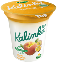 Arla Kalinka Top persikka-passion-kerrosjogurtti 150g vähälaktoosinen