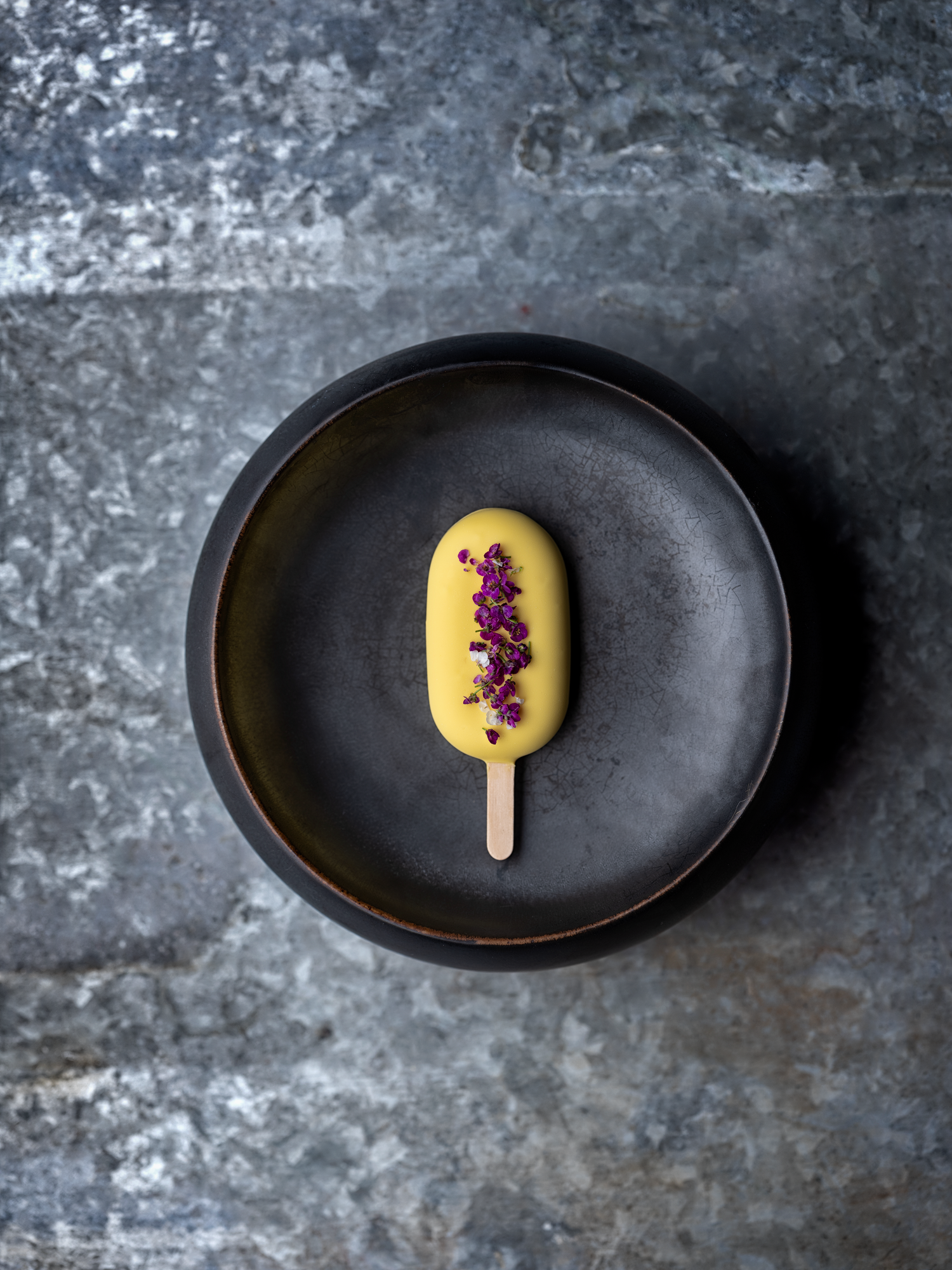 Parfait-is med citron og mynte
