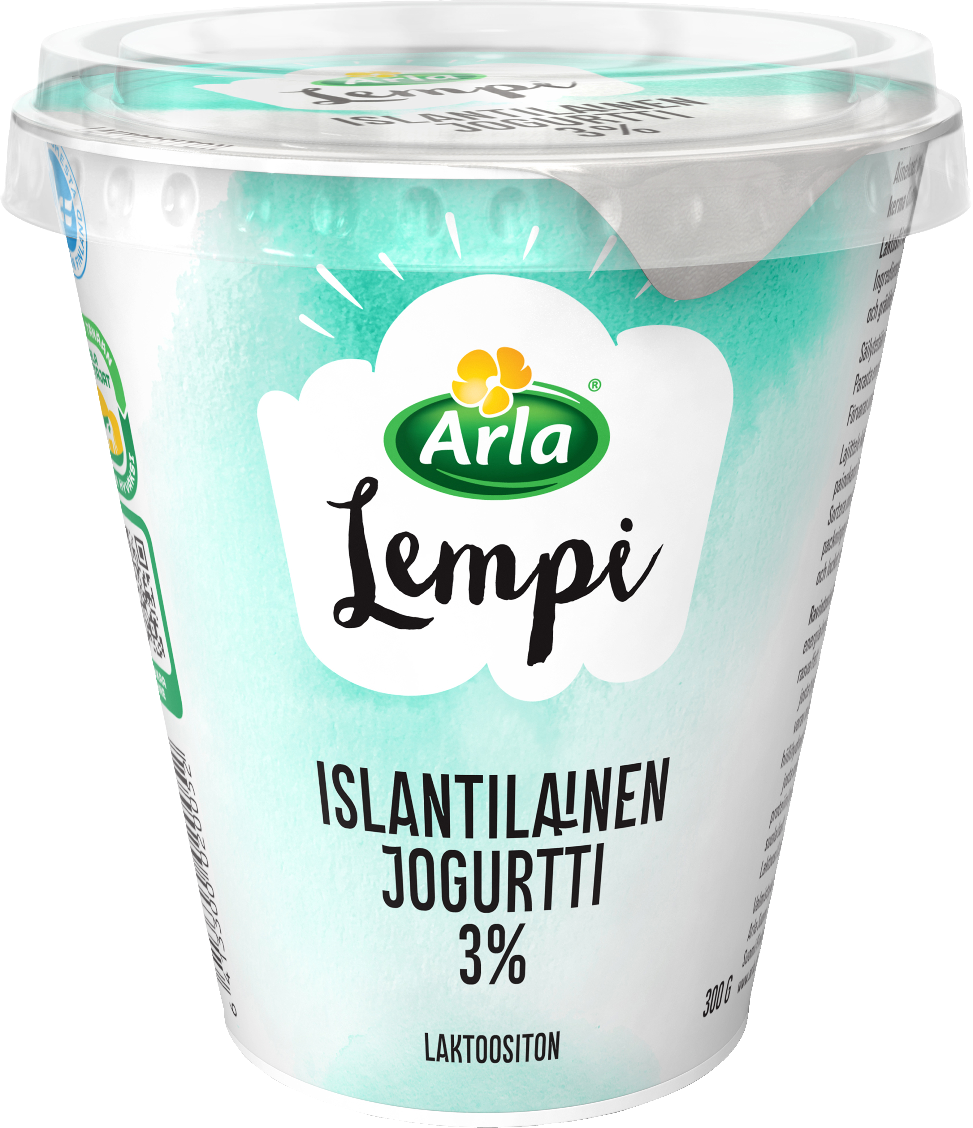 Arla Lempi islantilainen jogurtti 3% 300g, laktoositon