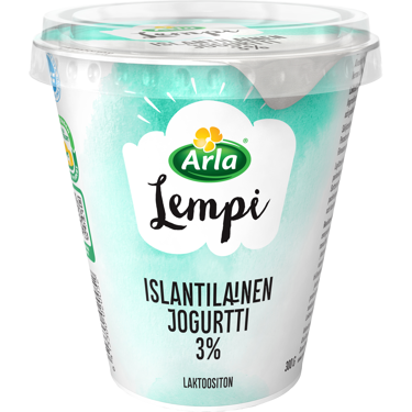 Arla Lempi islantilainen jogurtti 3% 300g, laktoositon