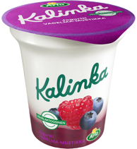 Arla Kalinka vadelma-mustikka-kerrosjogurtti 150g vähälaktoosinen