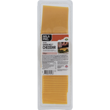 NYHET! Arla Pro Easier Melt Cheddar skivet 750g