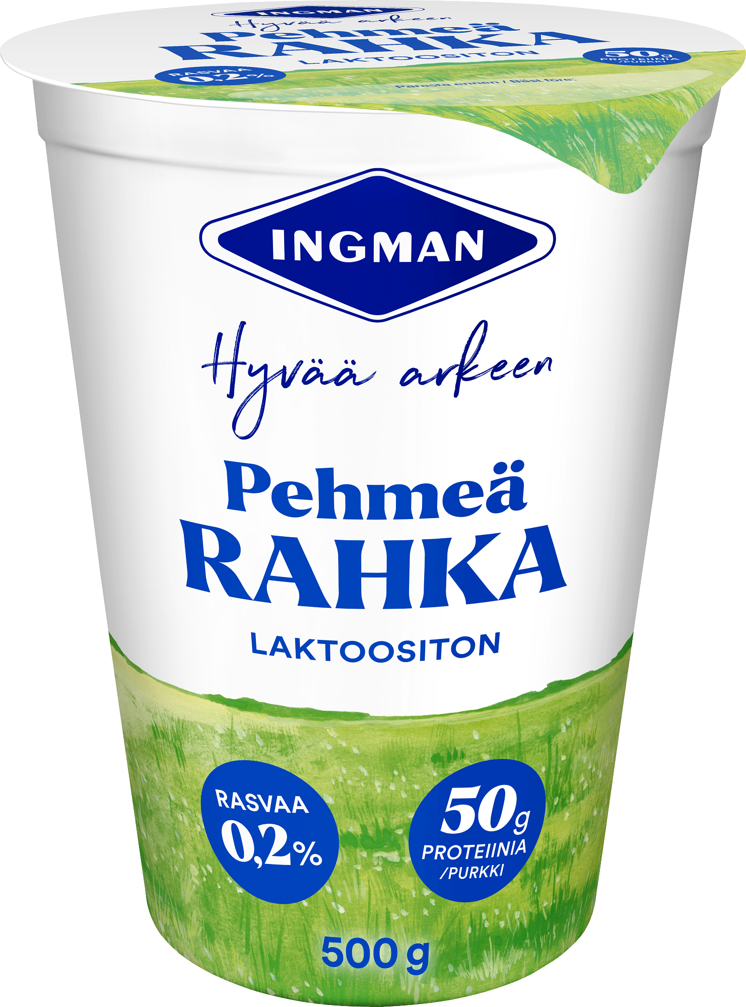 Ingman pehmeä mieto maitorahka 500g laktoositon