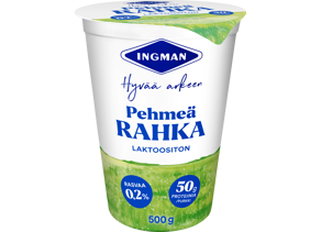 Ingman pehmeä mieto maitorahka 500g laktoositon